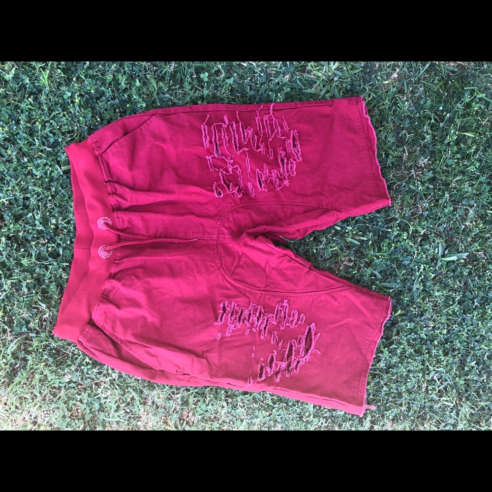 ⚠️Limited Time⚠️Red Ripped Shorts